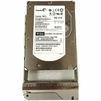 540-7156 Sun 300GB 15K FC Hard Drive XTC-FC1CF-300G15KZ inc tray - Image 1 of 4