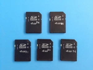 5 sztuk kart pamięci SDHC 4GB = 20 GB  - Zdjęcie 1 z 2