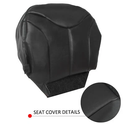 Fits 1999-2002 GMC Yukon XL SLT Driver Bottom Replacement Car Seat Cover Black - Image 1 of 4