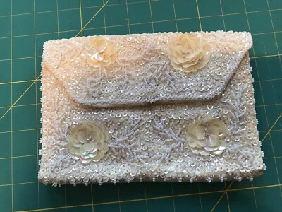 Clutch Bag Purse Beaded Evening Vintage - Image 1 of 2