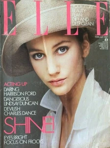 Elle UK February 1987 Lisa Butcher Christa Doelman Cecilia Chancellor Suzy Yeo - Picture 1 of 17