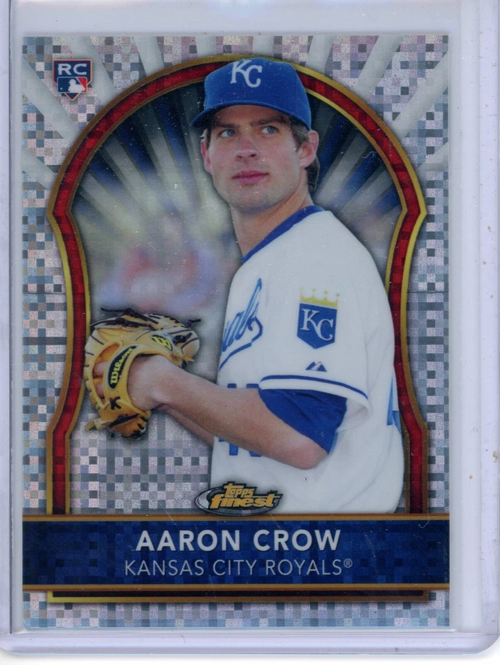 2011 Topps Finest Aaron Crow 96 X-Fractor Rookie 205/299 Kansas City Royals RC - Image 1 of 1