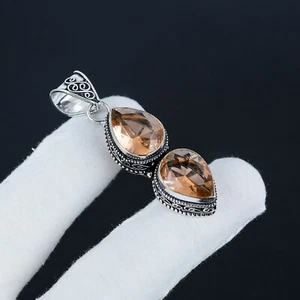 Morganit Edelstein Handgemacht 925 Sterling Silber Anhänger Für Geburtstag Gifts - Bild 1 von 4