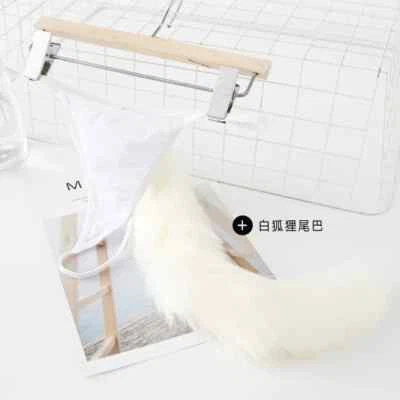 Lencería sexy suave cola de conejo tanga ropa interior femenina tanga calzoncillos bragas Foto 1 de 4