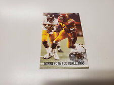 RS20 Minnesota, University 1988 Football Pocket Schedule Card - Stroh