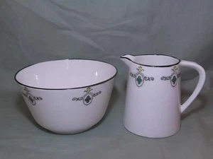 Vintage Cope & Co. Wellington Bone China Milchkännchen & Zuckerdose Deko Patt. 5302 - Bild 1 von 3