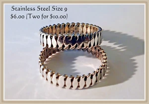 STAINLESS STEEL RING (SIZE 9) - Bild 1 von 3