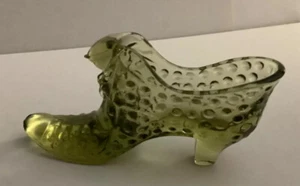 Vintage Glass Shoes by Fenton - Picture 1 of 7