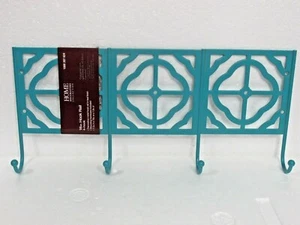Home Decorators Collection acabado azulado de metal 16"" riel de 4 ganchos - TOTALMENTE NUEVO - Imagen 1 de 3