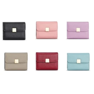 Luxury Leather Women Short Wallet RFID Coin Purse Fashion Holder - Picture 1 of 14