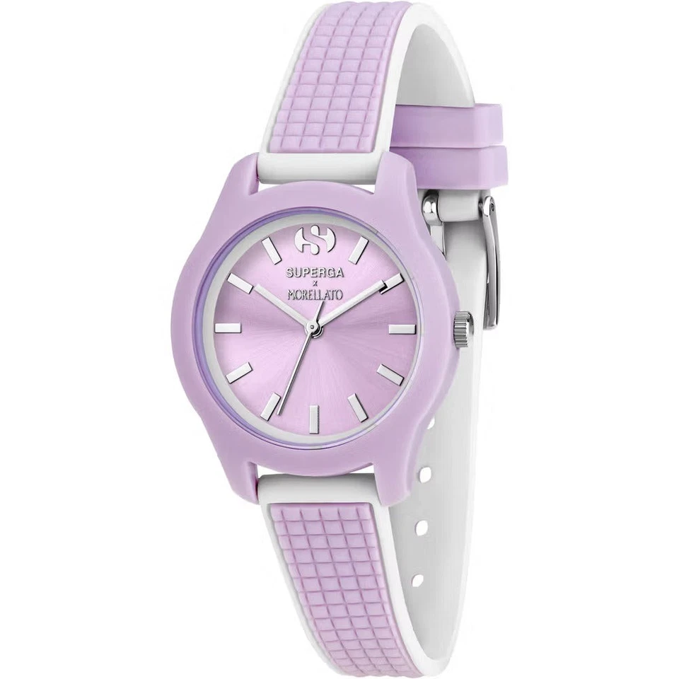 Reloj Pulsera Mujer MORELLATO x SUPERGA R0151174503 Silicona Lila Blanco Foto 1 de 2