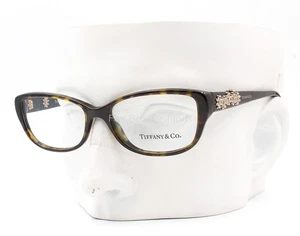 Tiffany & Co TF 2068-B 8015 Eyeglasses Brown Tortoise Gold Flower 52mm  - Picture 1 of 8