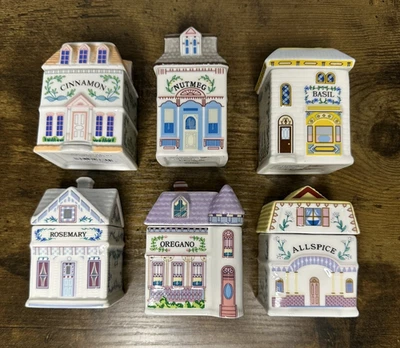 🏠NEW 2024 LENOX SPICE VILLAGE #1 - Set of 6- Spice Jar Collection READY TO SHIP