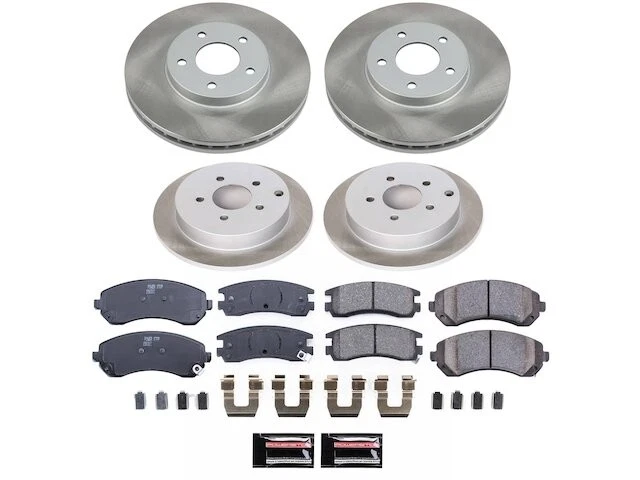 Kit de pastillas de freno y rotor delanteras y traseras para Pontiac Montana RR753ZB 2002-2004 Foto 1 de 1