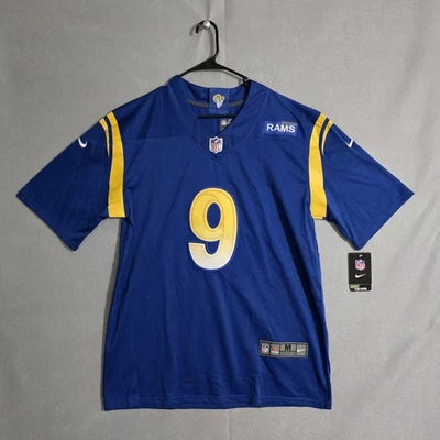 Nueva con etiquetas Camiseta Nike Para Hombres Sobre el Campo Los Angeles Rams Matthew Stafford #9 Talla Mediana Foto 1 de 4