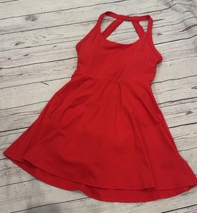Abito Halara Attivo Twisted Senza Schienale Rosso Taglia S Nuovo con etichette - Foto 1 di 13