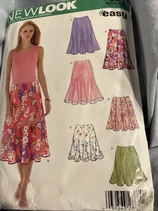 New Look 6461 Rock mit Gore ungeschnitten Gr. 10 bis 22 2005 Vintage Mode ungeschnitten - Bild 1 von 1