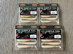 Duckett Fishing BD Subtle Tail Swimbait Bundle (4 Packs 2 Of Ea) 3.8” & 4.5” - Picture 1 of 4