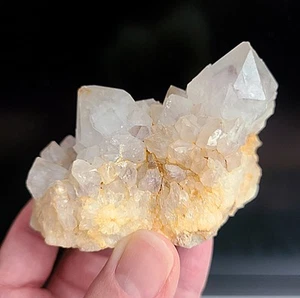 3" 225g Natural Purple Phantom Candle Quartz Crystal Cluster Stone Point - Picture 1 of 24