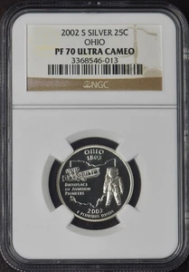 2002-S Ohio Silver State Quarter - NGC PF70 Ultra Cameo - ✪COINGIANTS✪ - Picture 1 of 2