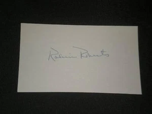 HOF ROBIN ROBERTS SIGNED AUTOGRAMM INDEX KARTE PHILLIES - Bild 1 von 1