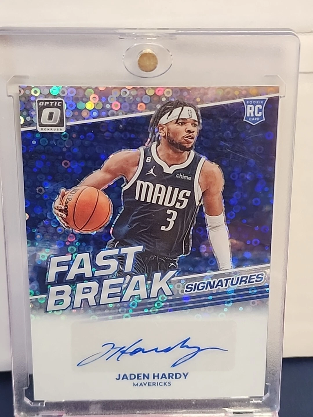 Jaden Hardy 2022-23 Mosaic Fast Break Signatures RC AUTO