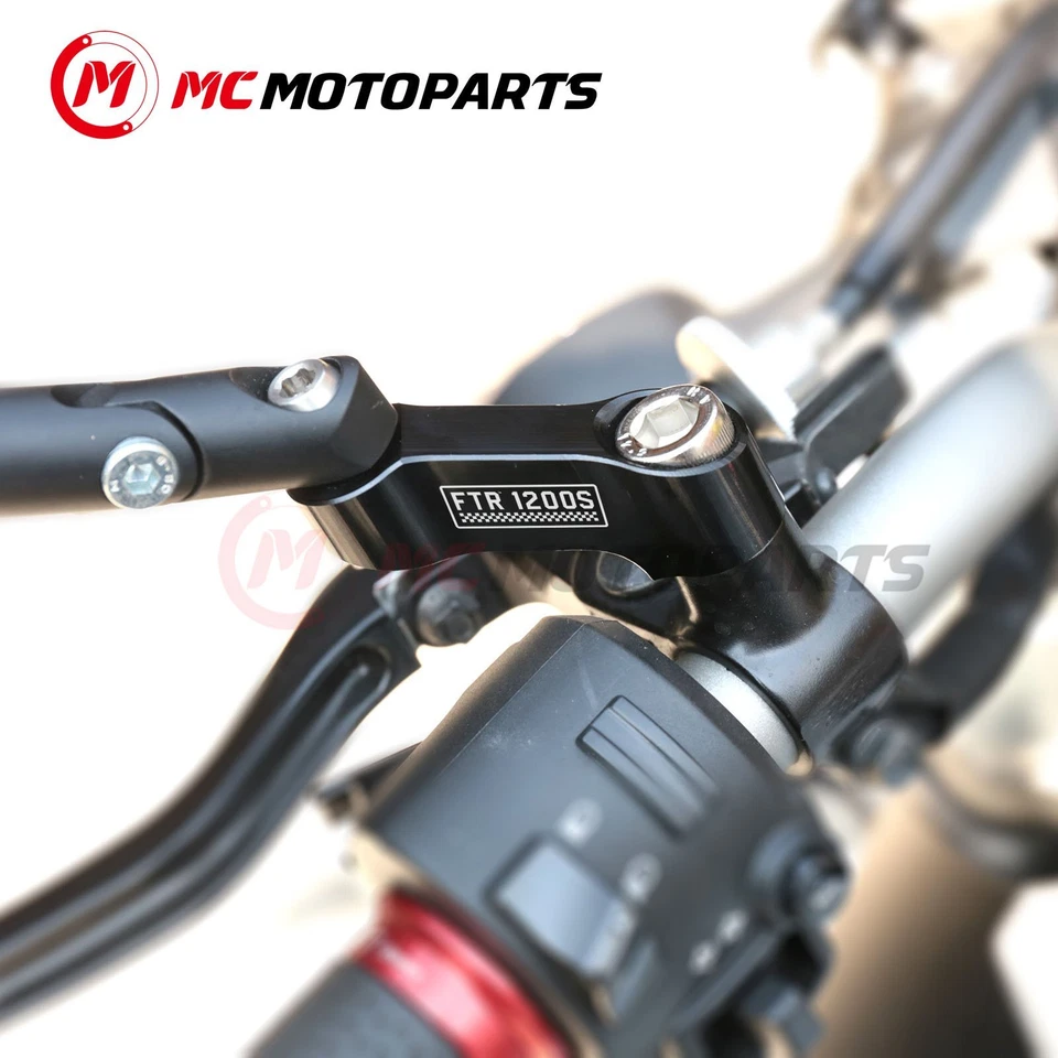 FTR1200 Rearview Mirror Riser Extenders For Indian FTR1200S 2019-2020 - Изображение 1 из 4