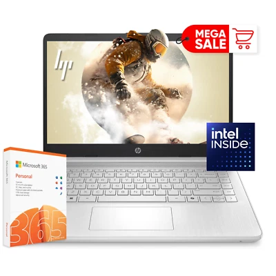 2025 Newest HP Laptop 14" Quad-Core Intel Processor Up to 16GB RAM 384GB Storage - Image 1 of 4