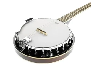Karrera 6 String Resonator Banjo 20 Frets 80cm Instrument Music High Gloss Brown - Picture 1 of 5