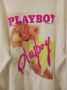 Playboy Misguided Graphic Hoodie Sweatshirt Womens Size 10 Oversized Nwt. - Picture 1 of 10