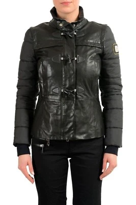 Just Cavalli 100% Leather Black Women's Basic Jacket US S IT 40 - Image 1 of 4