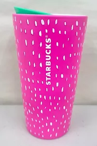 NUEVO vaso de cerámica Starbucks 2022 Summer Berry Dots rosa fresa - 12 oz - Imagen 1 de 2