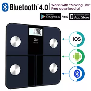 Uten Bluetooth Body Fat Weight Scale Smart 400lb USB Rechargeable Smartphone App - Picture 1 of 7