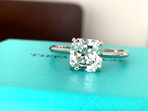 Tiffany & Co Platinum and Diamond TRUE Engagement Ring 1.57 ct H VS1 3X $33k NEW - Picture 1 of 14