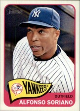 2014 Topps Heritage New York Yankees Baseball Card #350 Alfonso Soriano