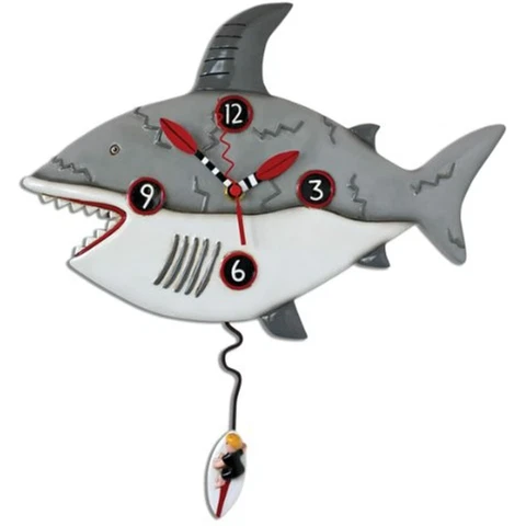 Allen Designs Surf at Risk Shark Pendulum Clock P1378 Cover