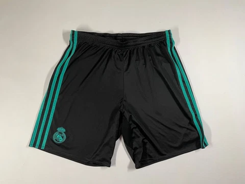 Real Madrid FC 2017 / 18 Home Training Soccer Shorts Adidas Grey Size M Cover