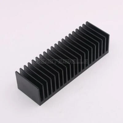 SENGTERBELLE 1pcs Black Aluminum Radiator 155mm*40mm*50mm Heat Sink For LM3886 TDA7293 Amp