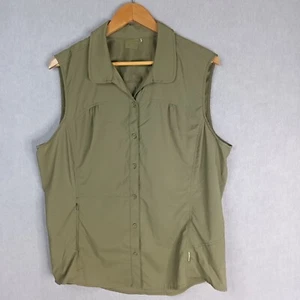 Kathmandu Womens Size 18 Green Sleeveless Stretch Nylon Vented Lightweight Top - Picture 1 of 7