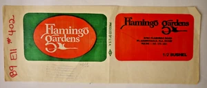 Vintage Paper Bag / Label - FLAMINGO GARDENS, FT. LAUDERDALE, FLORIDA. 91 - Picture 1 of 1