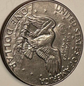 MONETA DA UN DOLLARO STATI UNITI D'AMERICA 1972 ANNO ONE DOLLOR COIN - Foto 1 di 2