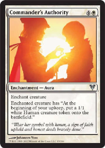 COMMANDER'S AUTHORITY X4 4 4X Avacyn Restored MTG Magic Cards DJMagic - Image 1 of 1