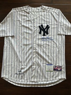 Don Larsen WSPG 10 8 56 New York Yankees Signed Autograph Jersey PSA DNA *38 - Image 1 of 4