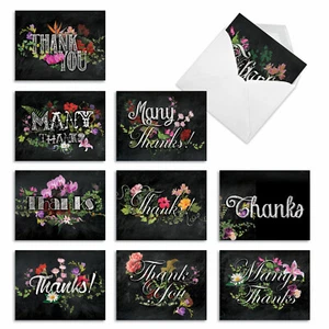 10 Thank You From Teacher Cards Assorted - Chalk And Roses AM2358FTG-B1x10 - Picture 1 of 6