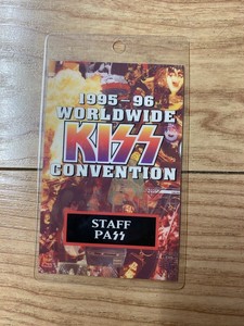 KISS WORLDWIDE  CONVENTION  95/96 STAFF PASS
