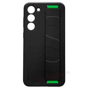 Genuine OEM Samsung Galaxy S23 Silicone Grip Case with Strap Black - Picture 1 of 3