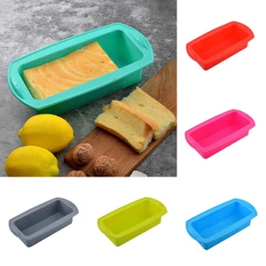Loaf Bakeware Pan Mould Bread Toast Baking Mold Silicone Colours Cake Non-stick - Picture 1 of 19