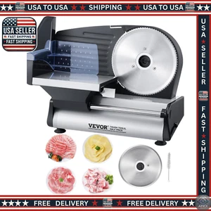 Electric Food Slicer 7.5" Blade 180W Meat Cheese Bread Cutter Adjustable 0-15mm - Picture 1 of 10