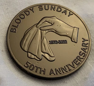 Bloody Sunday Nickle Silver Coin Free Derry Northern Ireland Belfast Unusual U2 - Picture 1 of 18