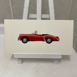 1956 Daimler Conquest Drophead Automobil Illustration Kunst Zeichnung handgezeichnet - Bild 1 von 7